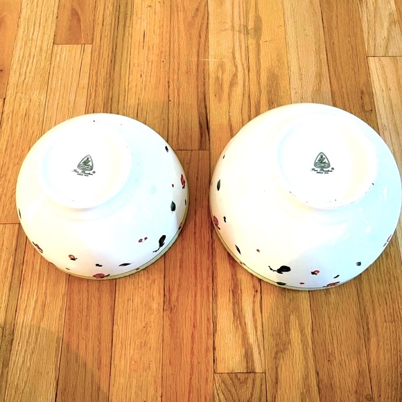 Two Limited Edition Minh Long Fine Porcelain Decorated Fruit Bowls In White - Picture 4 of 6
